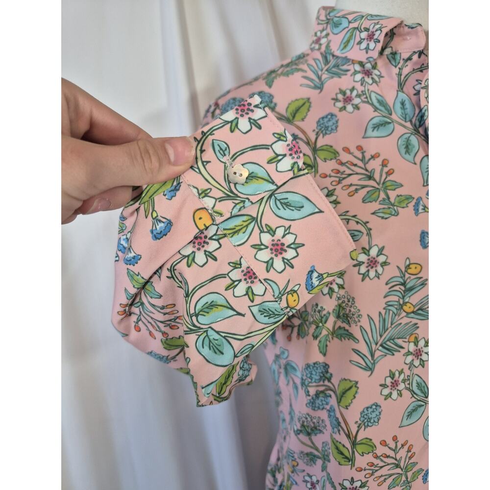 Smith Quinn Pink Floral Mini Dress New Small - Picture 5 of 10